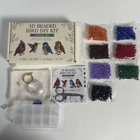 Kit DIY d'animaux 3D perlés transfrontalier, miniatures 25x25x25cm, 14+ couleurs, emballage en boîte