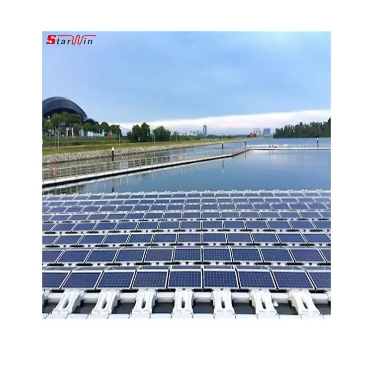 Starwin-estructura de montaje flotante PV, sistema de flotación solar DE LAGO