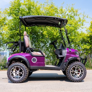 Voiture <span class=keywords><strong>de</strong></span> <span class=keywords><strong>golf</strong></span> électrique 4 places, couleur personnalisée, 72V, longue autonomie, sièges arrière pliables, pour sites touristiques - Product Image 3