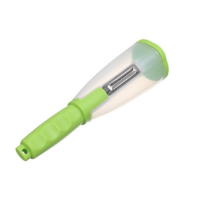 Pelador de Frutas y Verduras Multifuncional con Contenedor de Residuos, Accesorios de Cocina, Gadgets de Cocina, Cuchillo de Pelar con Almacenamiento Creativo - Product Image 1