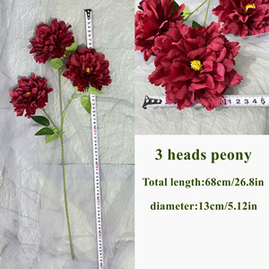 ดอกชางชูขนาดใหญ่ ดอกชบา<span class=keywords><strong>สาม</strong></span>หัว ดอกไม้ประดิษฐ์ ดอกชบา สำหรับตกแต่งงานแต่งงาน ตกแต่งบ้าน ดอกไม้ประดับงานแต่งงาน - Product Image 4