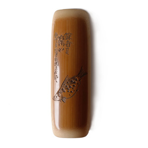 Cuillère à thé sculptée à la main en forme de poisson mandarin, en bambou, essentielle pour la cérémonie du thé, origine Anji - Product Image 5