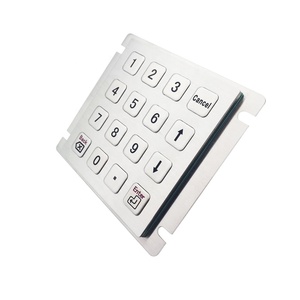 Clavier <span class=keywords><strong>numérique</strong></span> USB métallique étanche et anti-vandalisme à 16 touches personnalisé en acier inoxydable pour contrô<span class=keywords><strong>le</strong></span> d'accès, casiers à colis et armoires (vente en gros) - Product Image 4