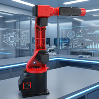 Bras robotisé industriel automatique 6 axes BRTIRUS0805A avec moteur PLC, charge utile de 5 kg pour le moulage par injection, l'estampage et la manutention
