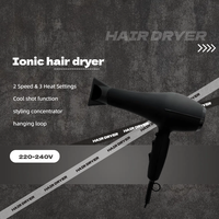 Sèche-cheveux multifonction DC pour la maison et le salon avec grand diffuseur et design facile à nettoyer