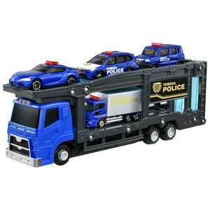 <span class=keywords><strong>TOMY</strong></span> Ensemble de 2 véhicules de police en alliage moulé sous pression à l'échelle 1/5 (camion de remorquage et camion de transport) pour garçons - Modèles de véhicules jouets - Product Image 2
