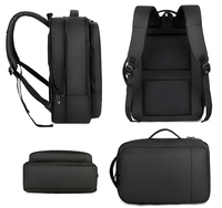Customized Fashion Laptop Backpack Anti-theft College Students Waterproof Nylon Business Outdoor Black Computer Usb for Men