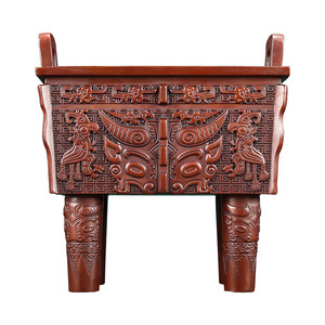 Cuadro Decorativo de Cobre con Diseño de Buey Bronceado Morado, Decoración para el Hogar u Oficina, Regalo Empresarial, Estilo Tradicional, Forma Rectangular - Product Image 4
