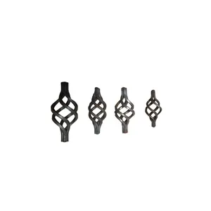 Forged Baluster Parts Wrought Iron Baskets As Stair Baluster Forged Iron Stair Handrail Decorative Ornaments