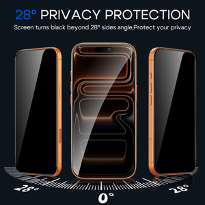 Heybingo E-<span class=keywords><strong>snap</strong></span> Anti-espion Installation Facile Verre Trempé Ultra 9H Protection d'écran Confidentialité Anti-traces de Doigts Couverture Complète 2.5D pour - Product Image 3