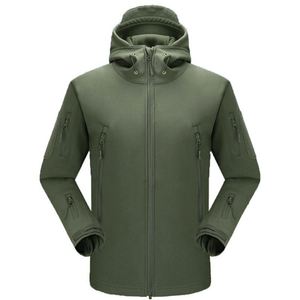 Ropa de Otoño para Hombre, Chaqueta de Forro Polar con Camuflaje, Ropa Táctica, Cortavientos de Camuflaje para Hombre - Product Image 4