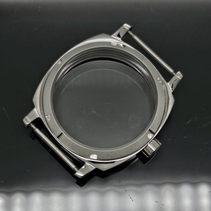 Caja de reloj resistente al agua de acero inoxidable plateado de 42mm, cristal de zafiro 5ATM, compatible con <span class=keywords><strong>PAM</strong></span> ST3600 ETA6497 6498, movimiento mecánico manual No - Product Image 4