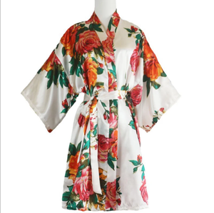 <span class=keywords><strong>Vestaglia</strong></span> in Raso di Seta alla Moda, Camicia da Notte Femminile, Accappatoio <span class=keywords><strong>Sexy</strong></span>, Kimono da Sposa, Abbigliamento da Notte per Donne - Product Image 4
