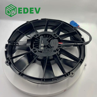 EDEV 12-Zoll 12V/24V Bürstenloser Kondensator-Axiallüfter OEM IP68 216W für Bus-Klimaanlagenkühlung