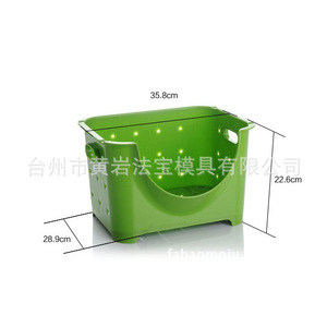 Paniers de rangement en plastique pour la cuisine, organiseurs de fruits et légumes, contenants alimentaires empilables, moule de moulage par injection - Product Image 2