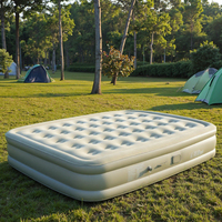 E-RIKE Matelas de camping gonflable portable en PVC de haute qualité, épais, pour l'extérieur, avec pompe intégrée