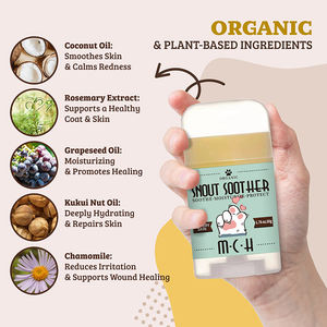 Organic Dog Nose Balm Cream Stick <strong>Snout</strong> <strong>Soother</strong> for Dry Crusty Noses-Pet Grooming Product - Product Image 4