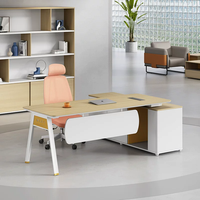 Bureau de direction écologique de qualité E0, table de bureau moderne et simple pour manager, mobilier de bureau, bureau de patron, bureau de directeur