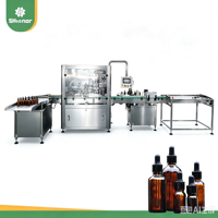 Ligne de production de machines de remplissage automatique de liquides pour flacons compte-gouttes de 15 ml, 30 ml, 50 ml pour huiles essentielles et concentrés