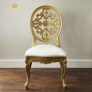 Silla de Lujo Dorada Modelo King <span class=keywords><strong>Luis</strong></span> para Eventos de Boda, Apilable, de Resina Plástica - Product Image 1