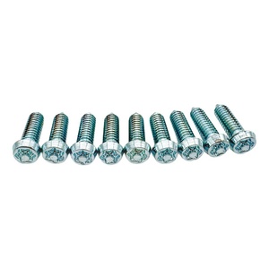 Tornillos de Presión de Acero al Carbono Puro, Plateados en Zinc, Cabeza Plana, Hexagonales, Autoperforantes y Autoblocantes - Product Image 5