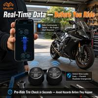 TPMS Eksternal 2 Roda BLE5.4 Deteksi Kebocoran Lambat Tahan Air IP67 Baterai Dapat Diganti Akurasi Tinggi ±2.5kPa Grosir Kustom dalam Jumlah Besar