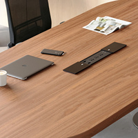 Table de conférence carrée en MDF, style moderne minimaliste, avec structure en fer forgé, modulaire, pour 6 personnes, table de formation avec chaises assorties