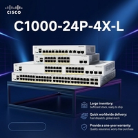 Commutateur PoE Gigabit 24 ports Catalyst 1000 avec prise en charge QoS et VLAN en stock C1000-24P-4X-L