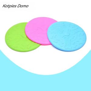 Kotpies Domo Pet oyuncak köpek uçan diskler TPR besleme eğitim çift amaçlı Bite direnci Pet köpek eğitim oyuncak - Product Image 3