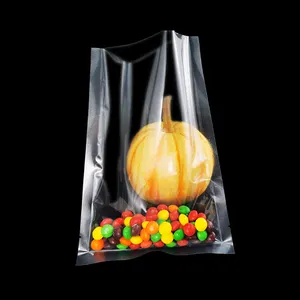 Customized food industry PA laminated transparent nylon vacuum plastic packaging bags for seafood nuts and meat