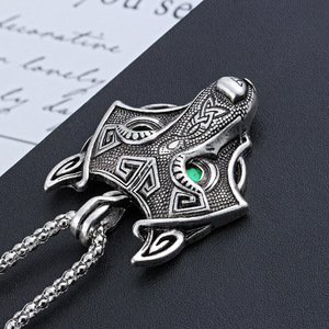 Vente de gros Collier loup Celti en alliage métallique brillant pour adolescents - Product Image 4