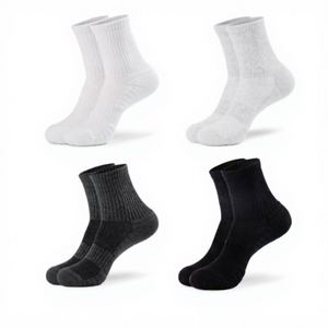 Calzini Sportivi Casual alla Caviglia, Bianchi/Grigi/Neri, Anti-Sudore e Resistenti all'Usura per Attività Sportive Quotidiane - Vendita all'Ingrosso - Product Image 2