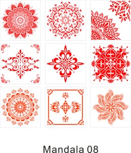 Mandala Tái Sử Dụng Làm Dot Phong Cách Hoa Động Cơ Tường Tùy Chỉnh Mandala <span class=keywords><strong>Stencil</strong></span> - Product Image 6
