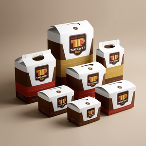 Carpeta <span class=keywords><strong>de</strong></span> Papel Reciclable Personalizada con Logotipo para Pollo Frito y Hamburguesas, con Asa, Muestra Gratis - Product Image 2