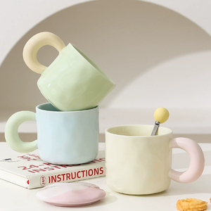 Taza de Viaje Personalizada de Porcelana Coreana, Color Caramelo Fresco, Apta para Alimentos, Reutilizable, Apta para Lavavajillas y Microondas, para Hombre y Mujer - Product Image 1