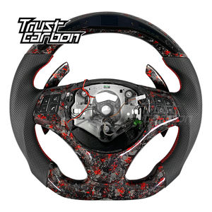 Volante Deportivo de Fibra de Carbono Forjado Personalizado para <span class=keywords><strong>BMW</strong></span> Serie 3 <span class=keywords><strong>E90</strong></span> E92 X3 M3 330i <span class=keywords><strong>330d</strong></span> Coupé 335i Coupé 318i 2003-2012 - Product Image 1