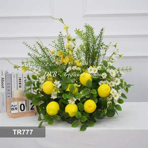 Custom silk plants Arrangements Aisle <b>Table</b> Flower Artificial real touch Flower Runner for Wedding Decor - Product Image 2