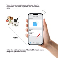 Traceur GPS Bluetooth anti-perte pour animaux de compagnie, mini localisateur intelligent pour collier de chien et de chat, dispositif de suivi de sécurité