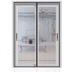 Pantalla magnética de poliéster para insectos, malla para puerta, antimosquitos, ventana, moscas, cortinas, red negra - Product Image 3