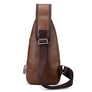Nuova Borsa a Tracolla da Uomo Stile Coreano con Ricarica Borsa Monospalla da Esterno in Pelle PU Ventiquattrore Borsa a Spalla di Qualità Personalizzata - Product Image 3