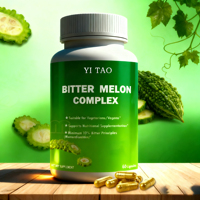 Extrait de melon amer de haute qualité OEM/ODM 10:1, capsules de poudre de Momordica Charantia, complément alimentaire pour le soutien de la glycémie et les soins de santé