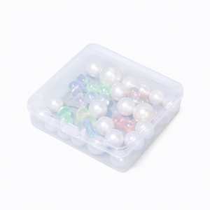 Caja de Almacenamiento de Joyería de Plástico Transparente con Tapa, Organizador de Piezas Pequeñas, Cuentas y Uñas para el Hogar - Product Image 2