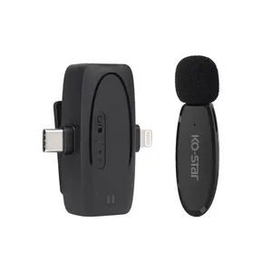 Verified Suppliers Portable Lavalier interview Microphone sans fil Professionnel Recording Clip On Microphone For Podcast