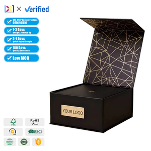 Caja de Regalo Magnética Plegable Rígida de Cartón, Caja de Embalaje de Papel para Ropa y Zapatos con Logotipo Personalizado Reciclable de Alta Gama - Product Image 1