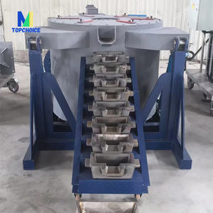 Four basculant en acier 1T 5T Étain 5Kw Four de fusion industriel en métal et aluminium Hotte de zone 800Kg - Product Image 5