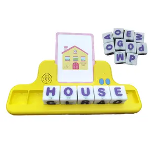 Factory OEM Kids English Active Card Block Toys Kids Birthday Music Gift Education Toys Learning Machines Spelling Block Toys