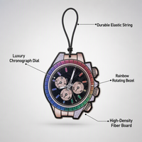 Votre LOGO ICI Désodorisant de voiture de luxe en forme de montre Diffuseur de parfum suspendu longue durée Fournisseur en gros