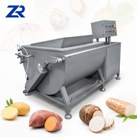 Multifunctionele automatische hef- en draaivormige fruit- en groentewasmachine voor mosselen, vis, eend en vlees