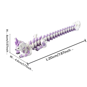 Ornements Cadeaux Chat et Dragon Imprimés en 3D, Décorations d'Intérieur, Ornements de Bureau, Décorations de Fêtes Rêveuses - Product Image 2