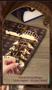 Kit de montage 3D fait main <span class=keywords><strong>en</strong></span> <span class=keywords><strong>bois</strong></span> DIY - William Castle - Jouet DIY pour les 14 ans et plus - Puzzle <span class=keywords><strong>en</strong></span> <span class=keywords><strong>bois</strong></span> 3D - Product Image 4
